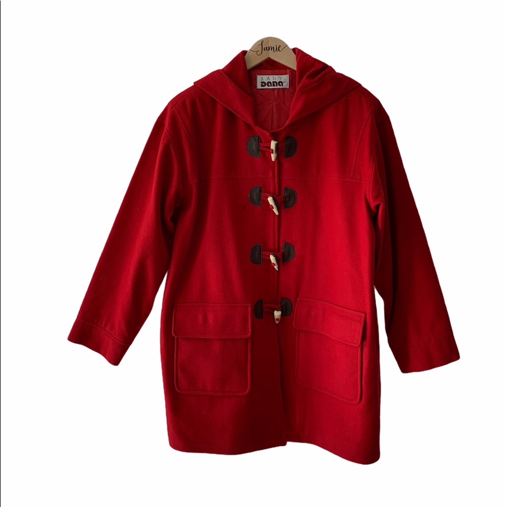 Lady Dana Hooded Wool Winter Coat in EUC
